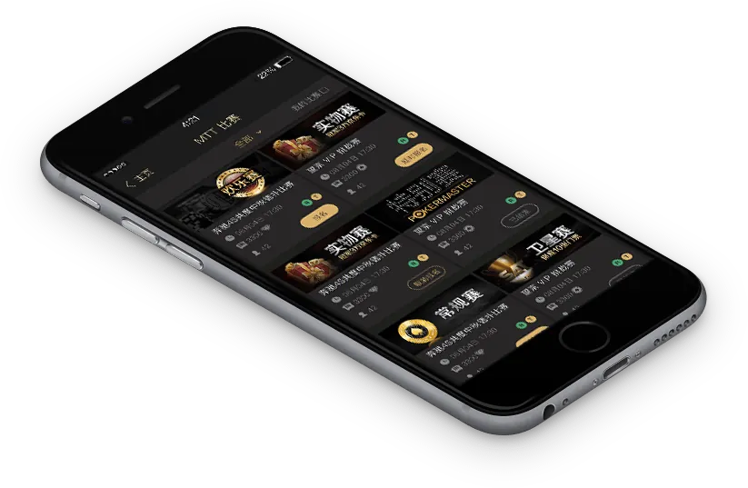 HHPoker 德州扑克 App 界面预览